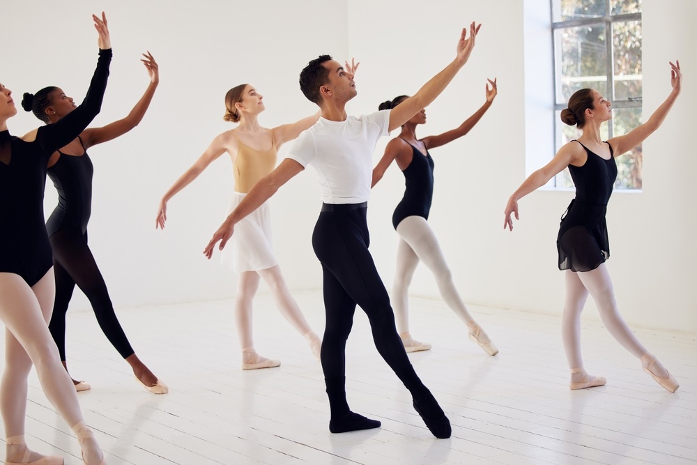 Dancer preparing for a professional audition for dance jobs in 2025.