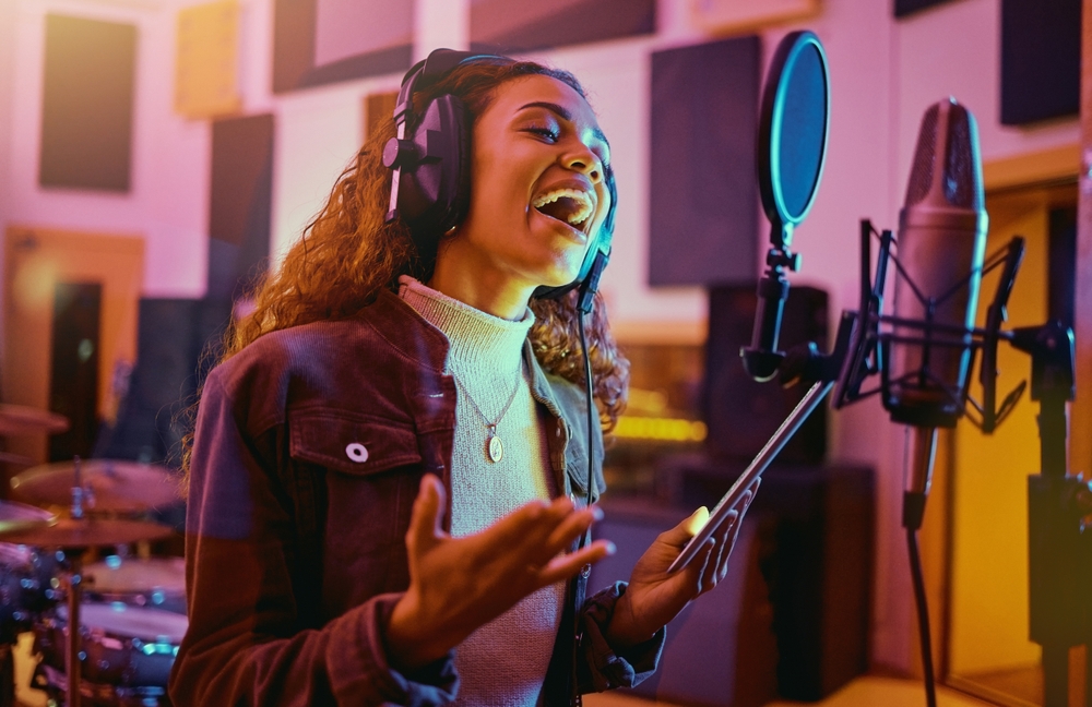Freelance singer preparing for a performance and singing job audition in 2025.