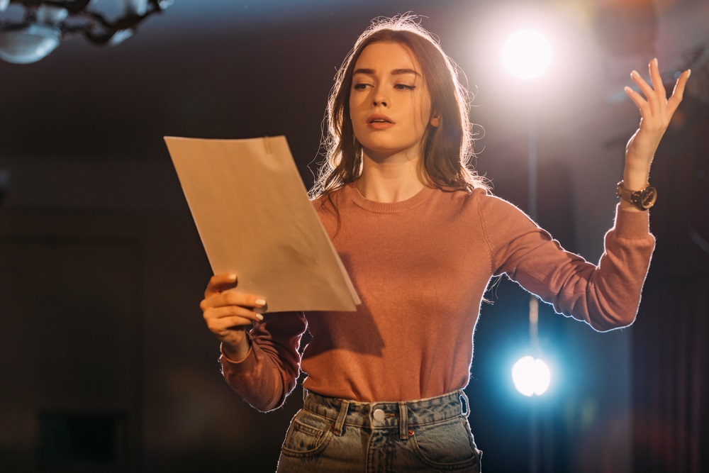 Example of a professional acting resume template for 2025.